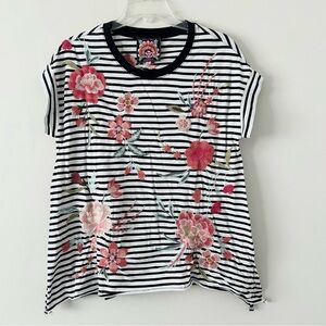 Johnny Was Joya Relaxed Drape Tee